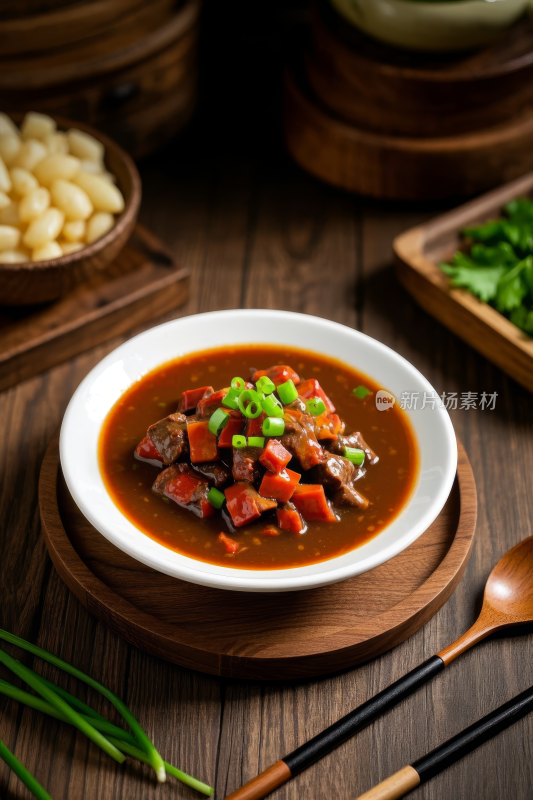 炒肝中国传统经典美食中式家常美味食物