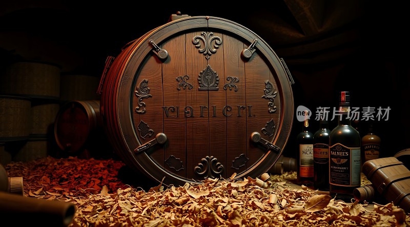 木桶陈酿酒香四溢