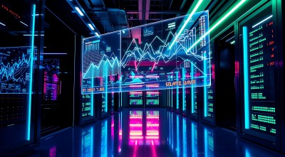 数据中心的未来科技感