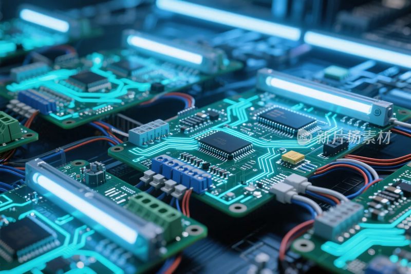 科技电路板数字电子元件