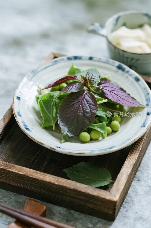 清新蔬菜沙拉摆盘