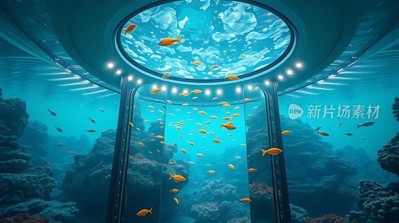 海底透明穹顶下的奇幻世界