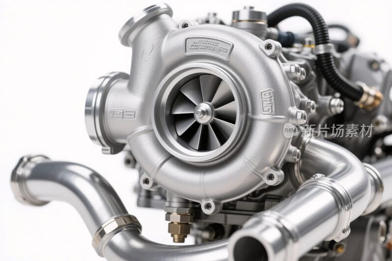 汽车涡轮增压装置特写