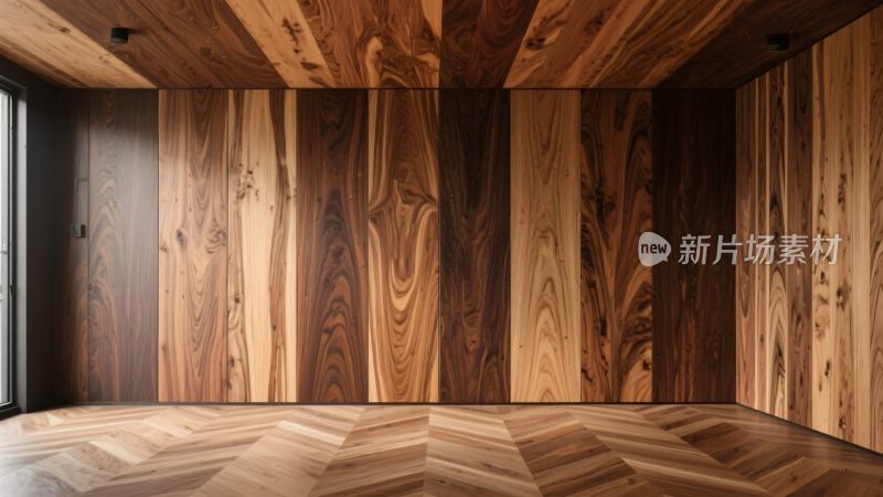 室内木质空间场景