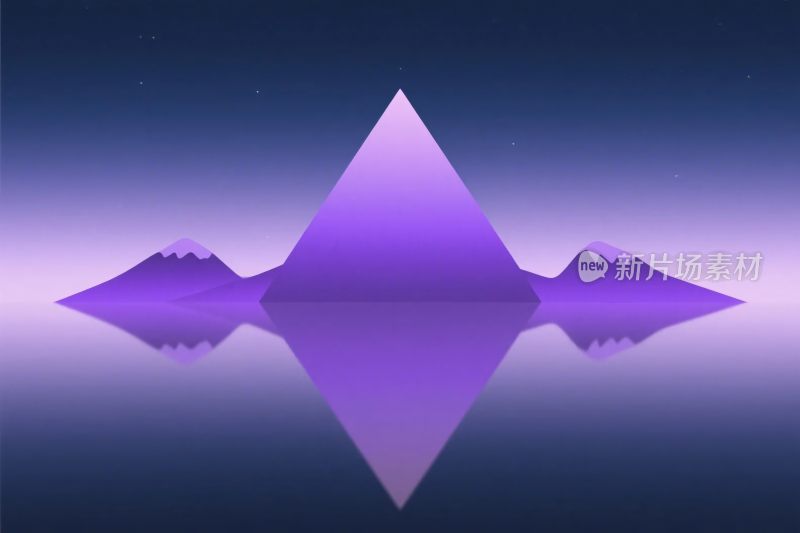 紫色几何对称艺术图