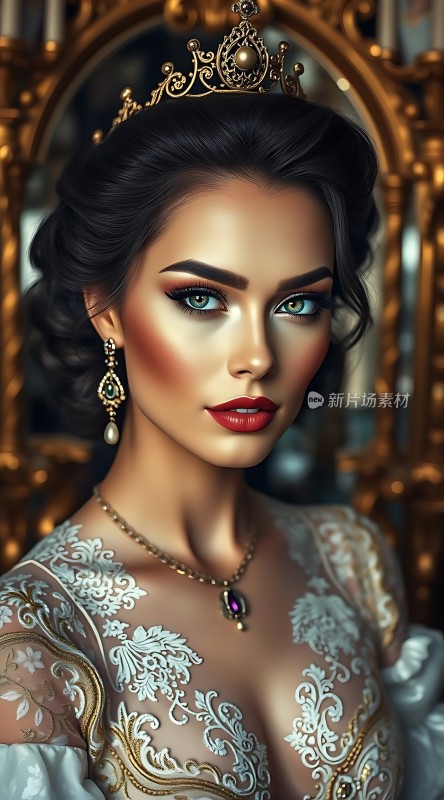 金色王冠下的优雅公主
