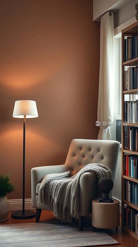 温馨角落舒适阅读时光