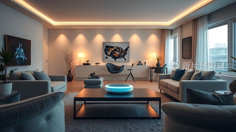 现代客厅设计简约风格温馨舒适