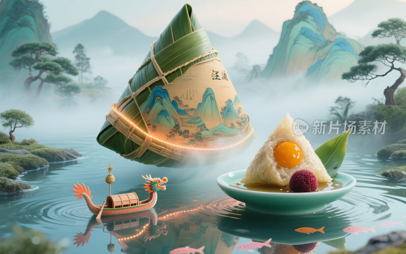 端午节创意插画