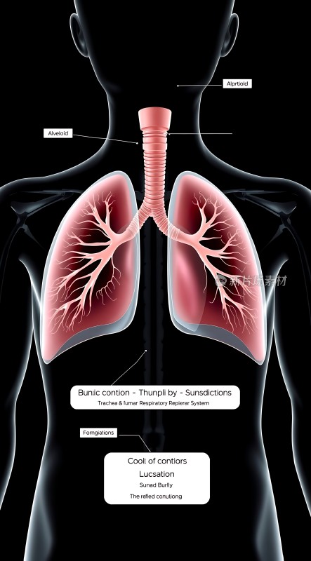 呼吸系统解剖图