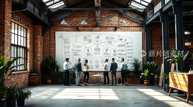 创意碰撞头脑风暴会议现场