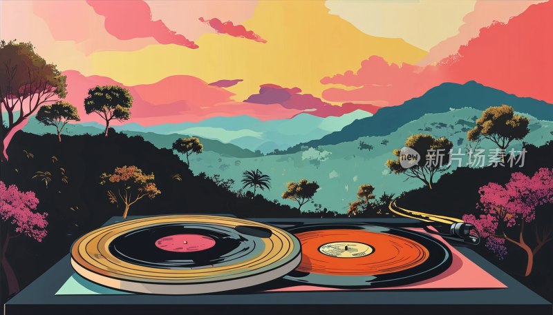 黑胶唱片艺术图