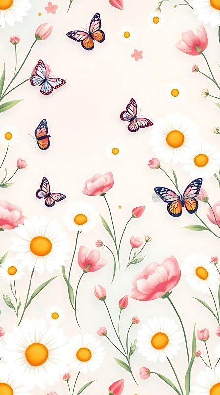 春日花语蝶舞翩翩