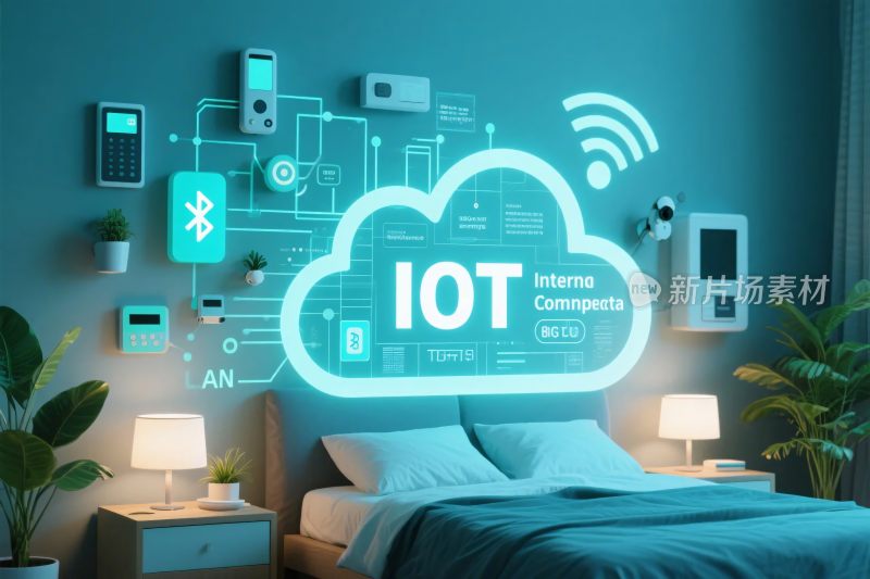 智能家居与物联网概念图