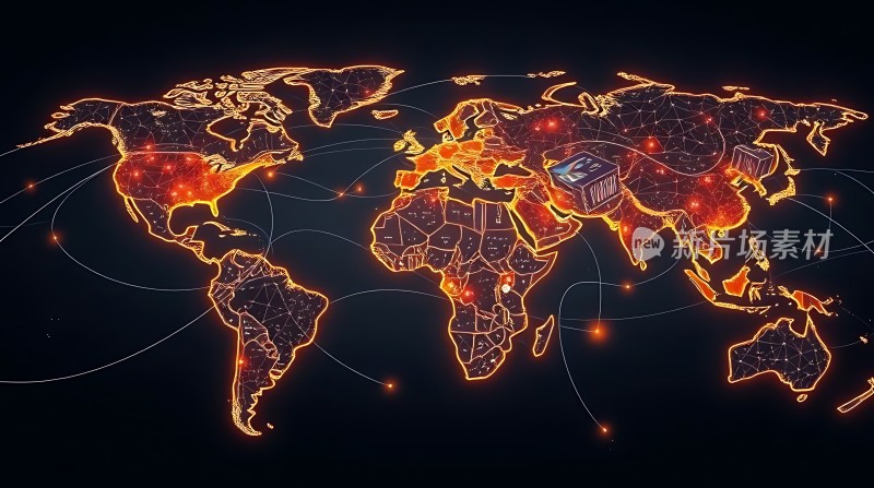 全球网络连接图