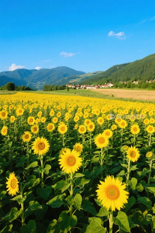 向日葵田园风光图