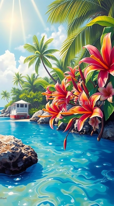 阳光下的热带风情