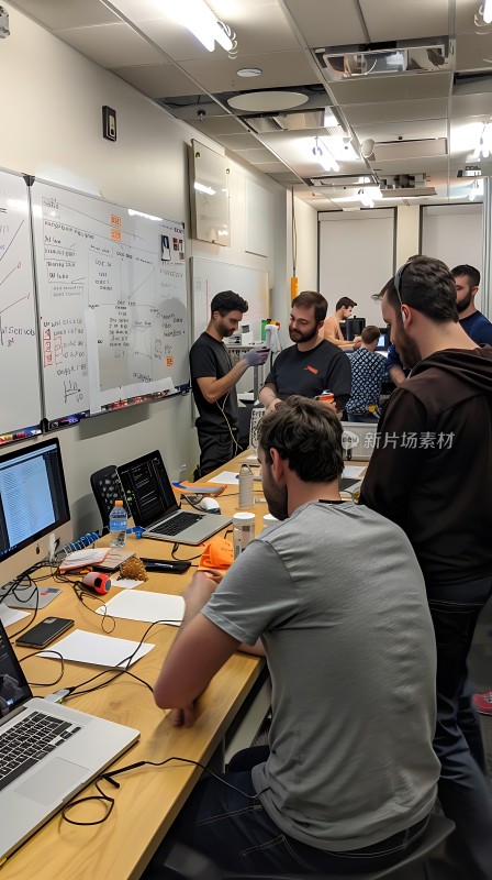 团队协作头脑风暴会议现场