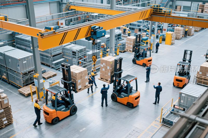 工厂仓库叉车作业
