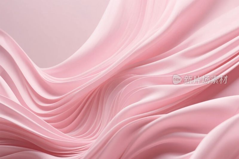 粉色绸缎波浪纹理