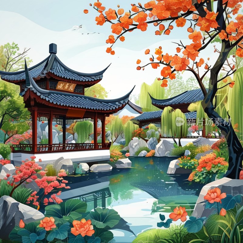 郑州园博园水乡景致