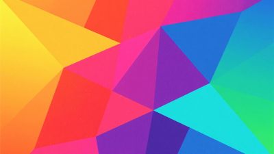 多彩几何多边形背景 多彩几何多边形背景