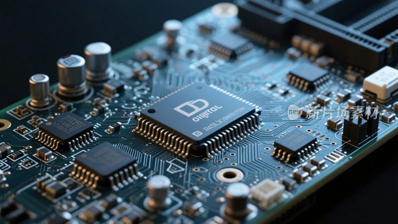 电子电路板特写