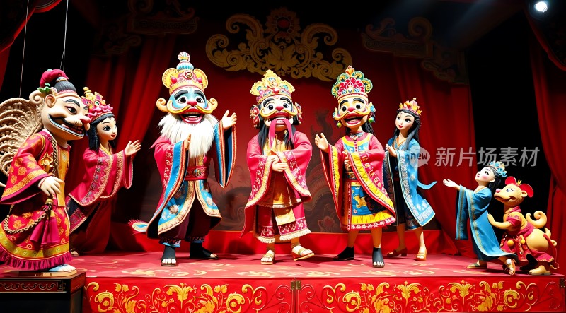 传统戏剧人物舞台表演