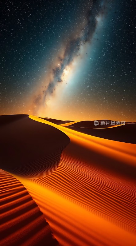 星河落日沙漠行