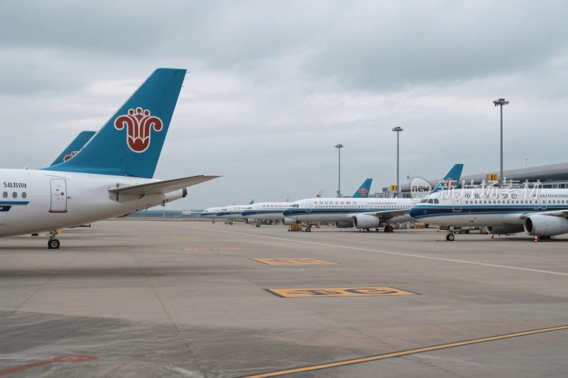 机场停机坪飞机场景