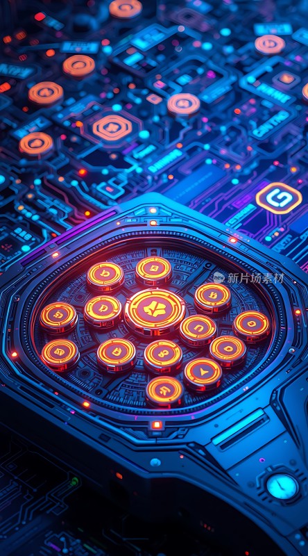 科技未来主义数字世界的核心