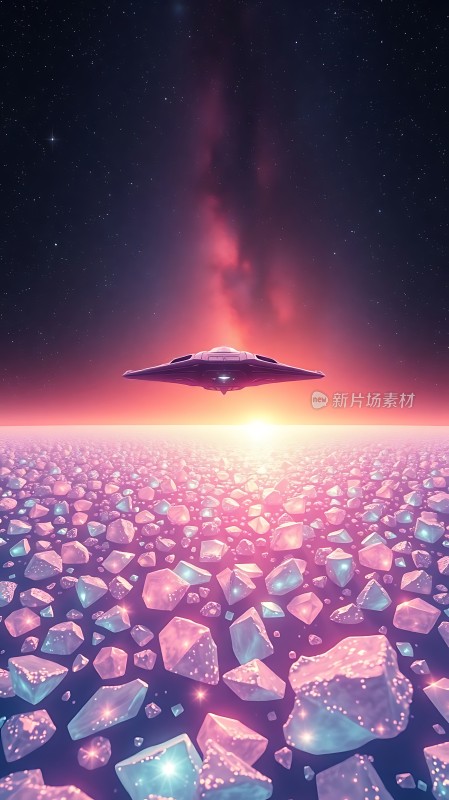 外星飞船降临宝石星球