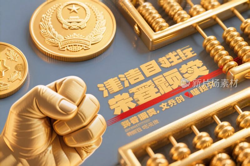 经济政策宣传插画