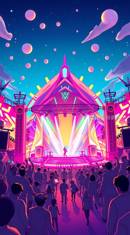 霓虹舞台上的狂欢盛宴