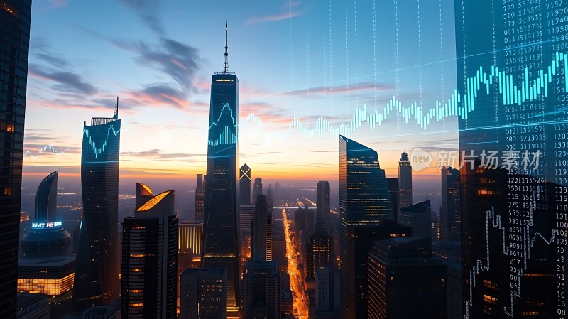 金融都市数据与摩天大楼共舞