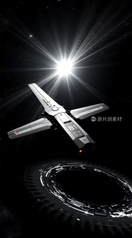 星际飞船启航探索未知宇宙