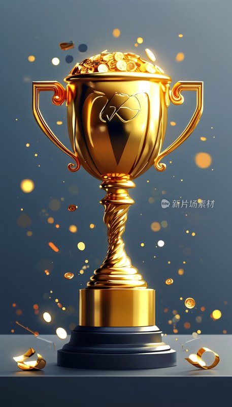 奖杯胜利矢量图