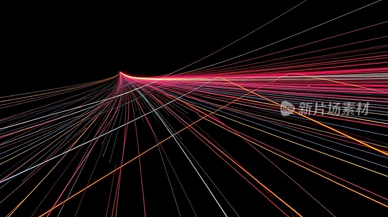 光束交织未来科技感十足