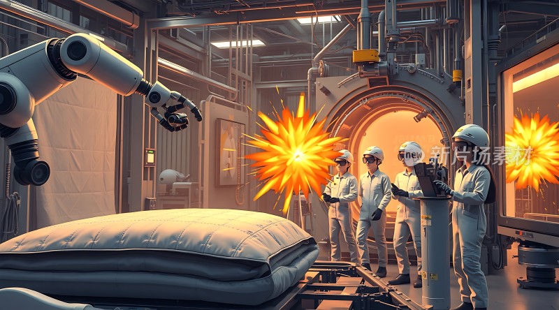 机器人实验室测试现场