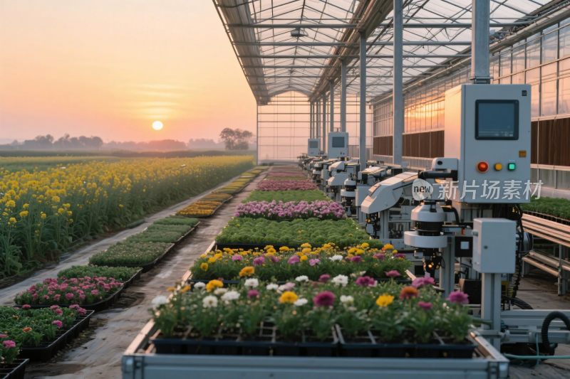 温室花卉种植场景