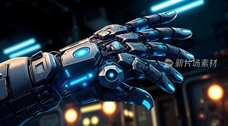 机械手臂的未来科技感