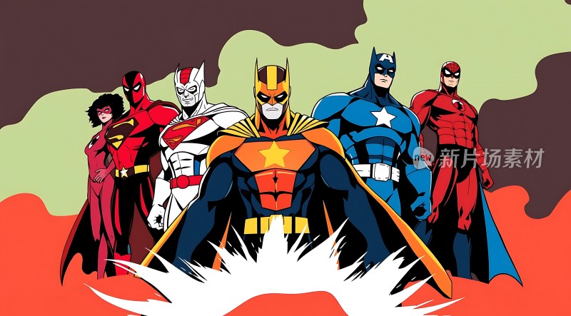 超级英雄集结正义力量出击！