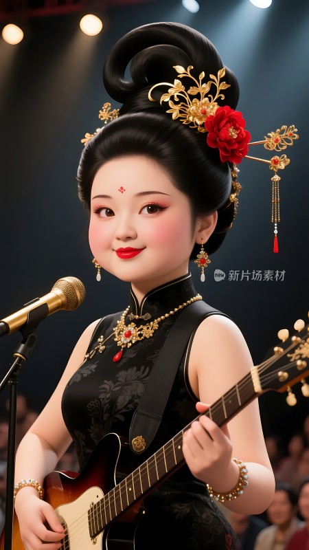 古风女孩弹吉他