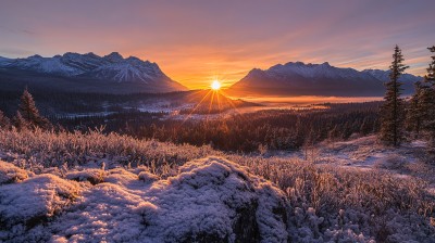 雪山曙光