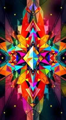 多彩几何艺术图案