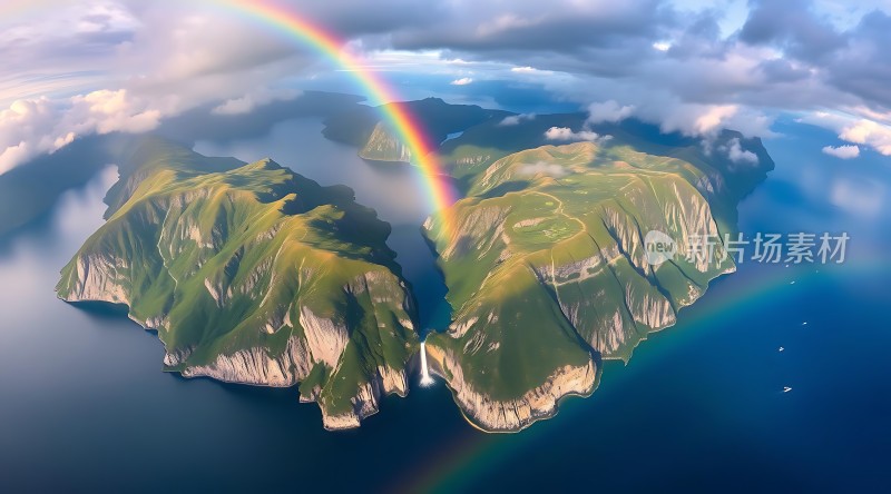 彩虹下的神秘岛屿