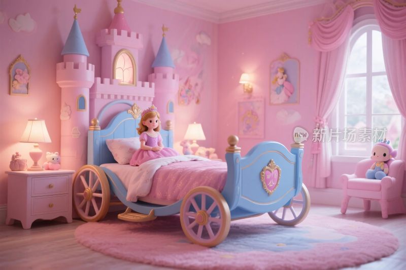 公主主题儿童房间