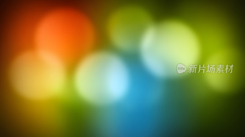 色彩斑斓的梦幻光斑