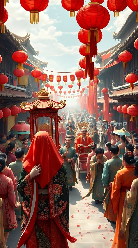 古风集市繁华景象