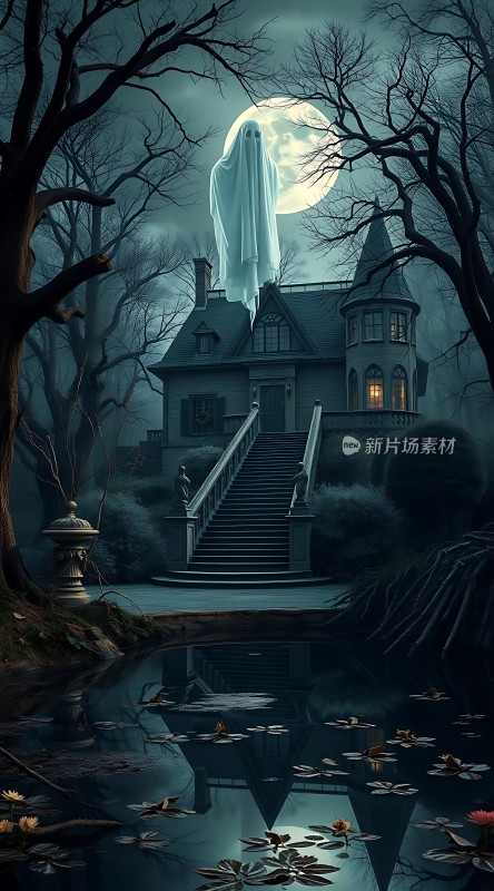 鬼影幢幢月光下的神秘庄园